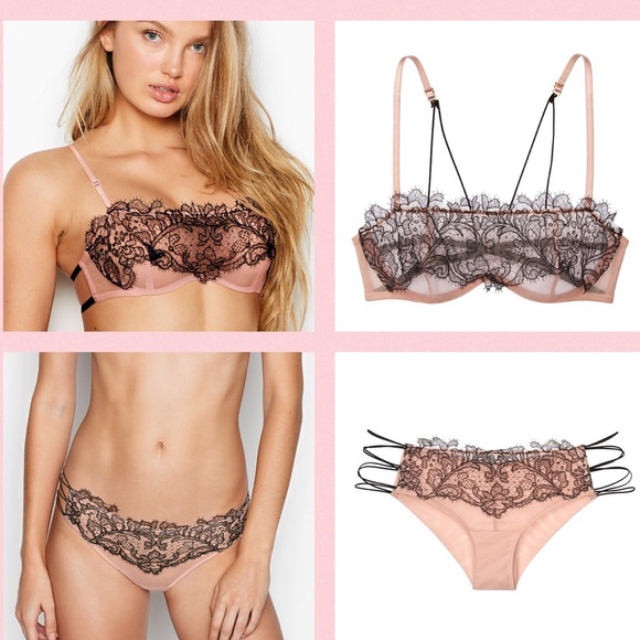 VS Balconette Bra & Embroidered Bikini Panty